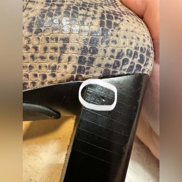 Maripe! Ankle Zip Boot/Eve/Leather Snakeskin/Size-7 - Picture 16 of 16